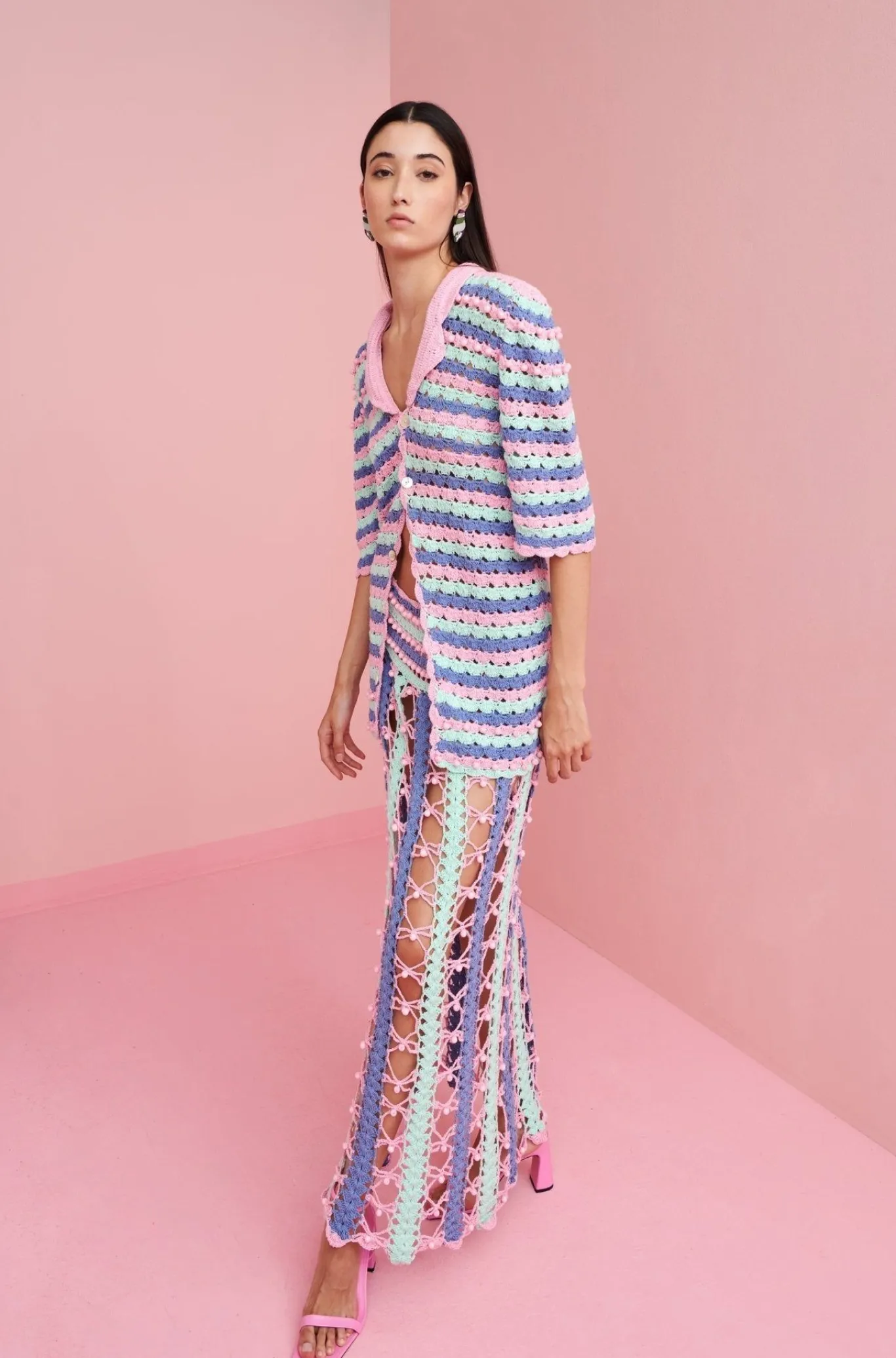 Celia B Argento Skirt- Blue Online