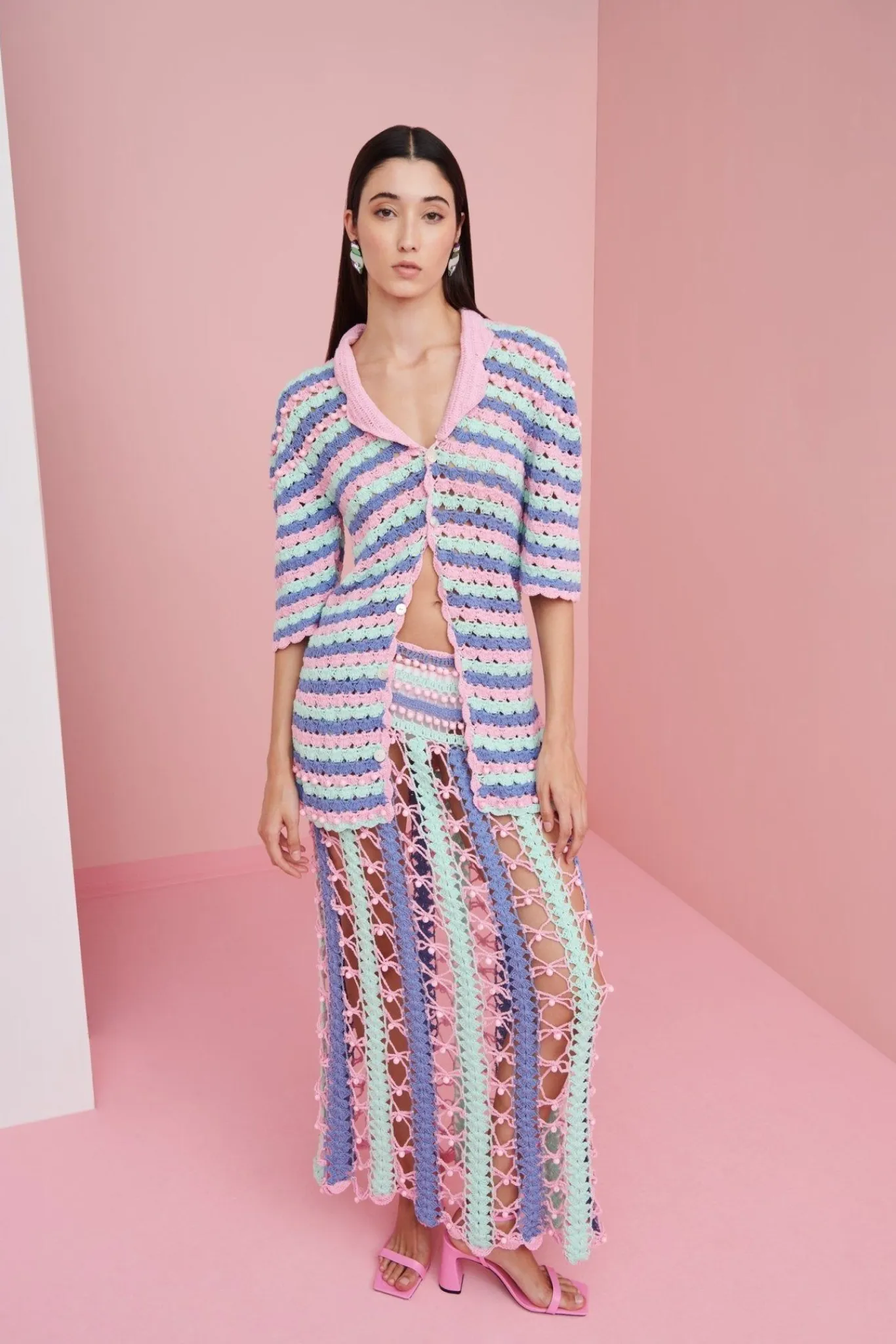 Celia B Argento Skirt- Blue Online