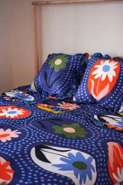 Celia B Blue Iris Bedding Set Discount