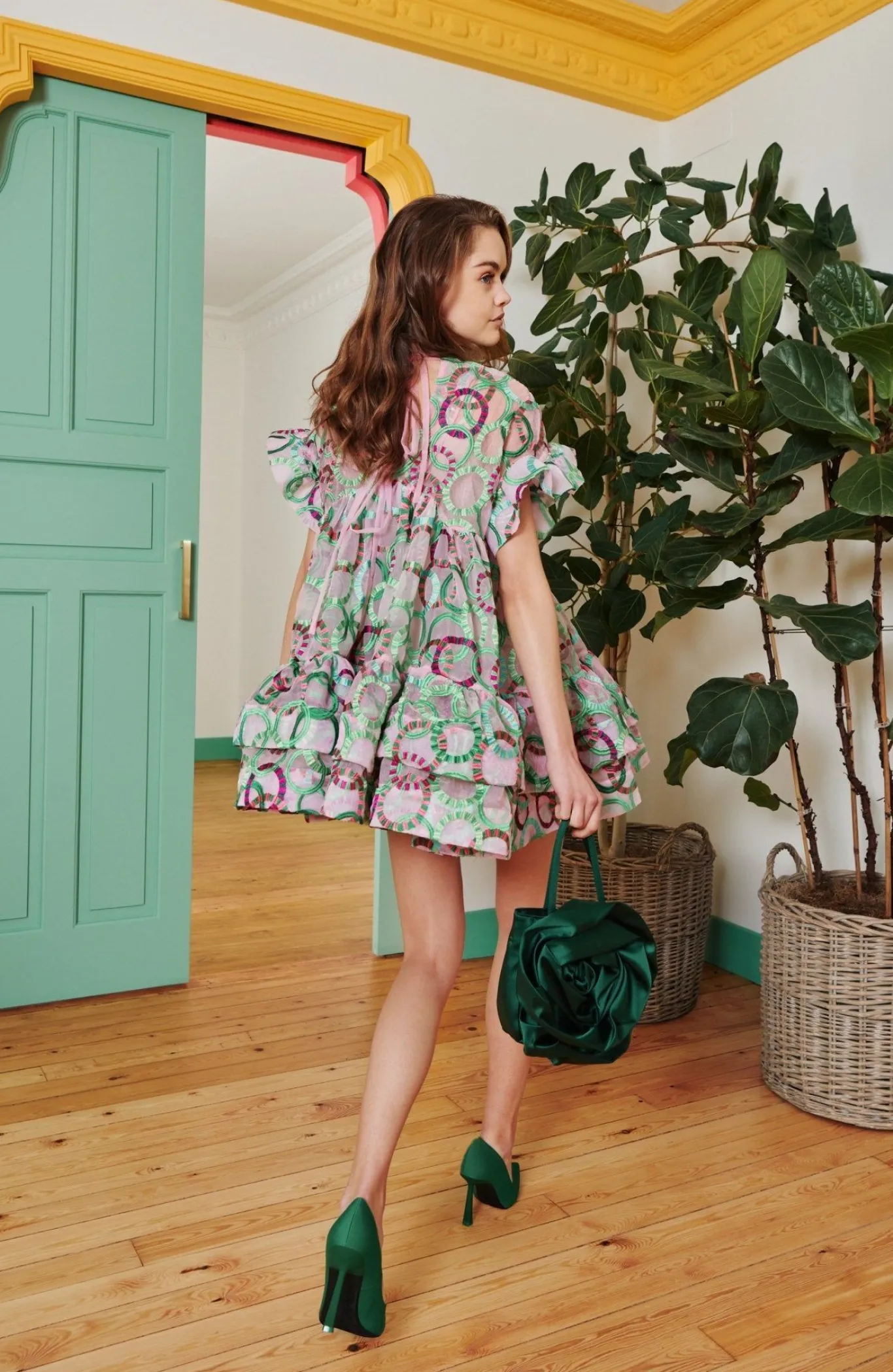 Celia B Coral Dress Green Online