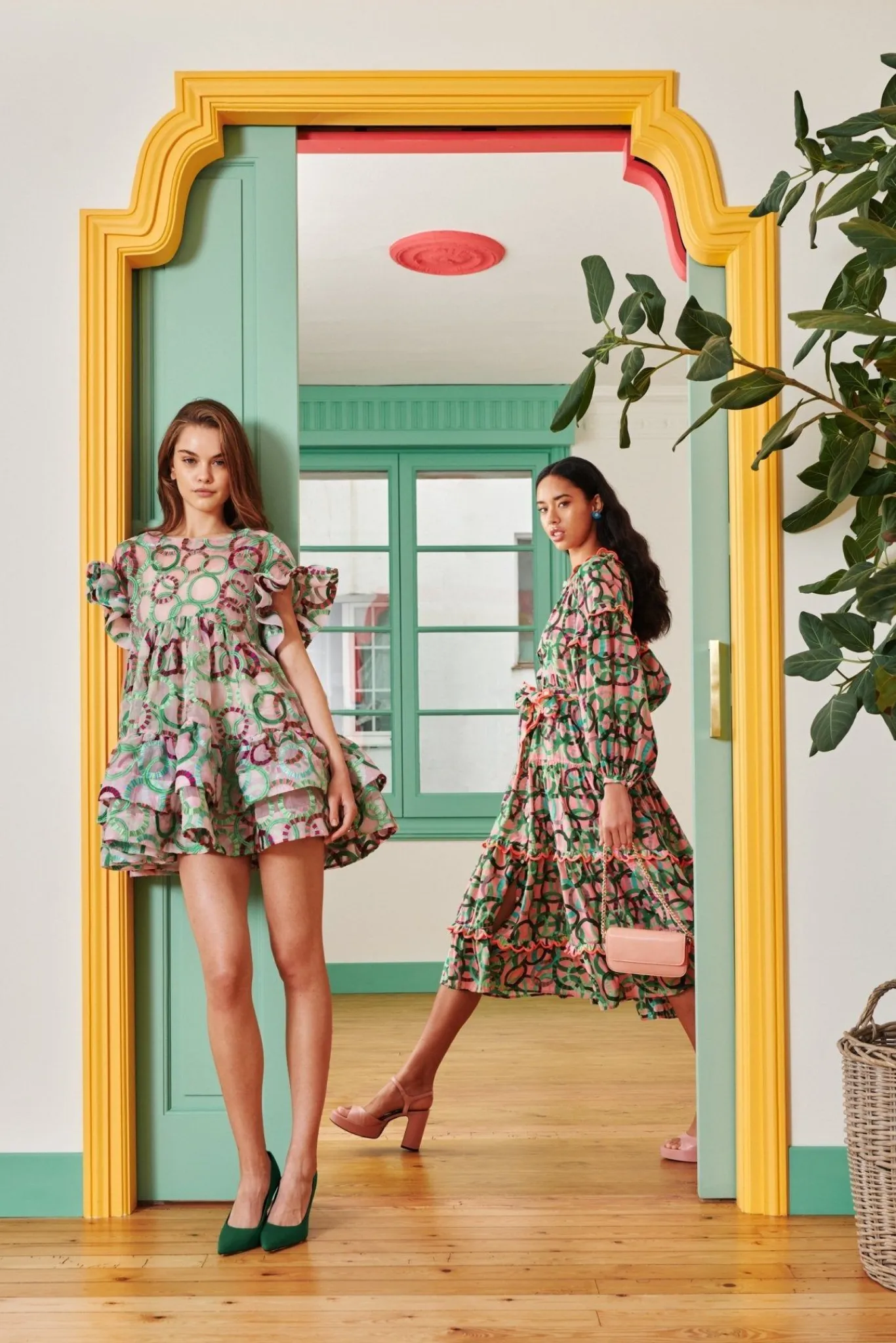Celia B Coral Dress Green Online