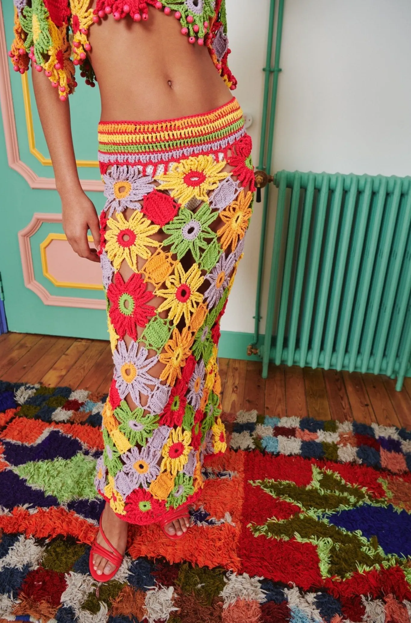 Celia B Dover Skirt Multi Hot