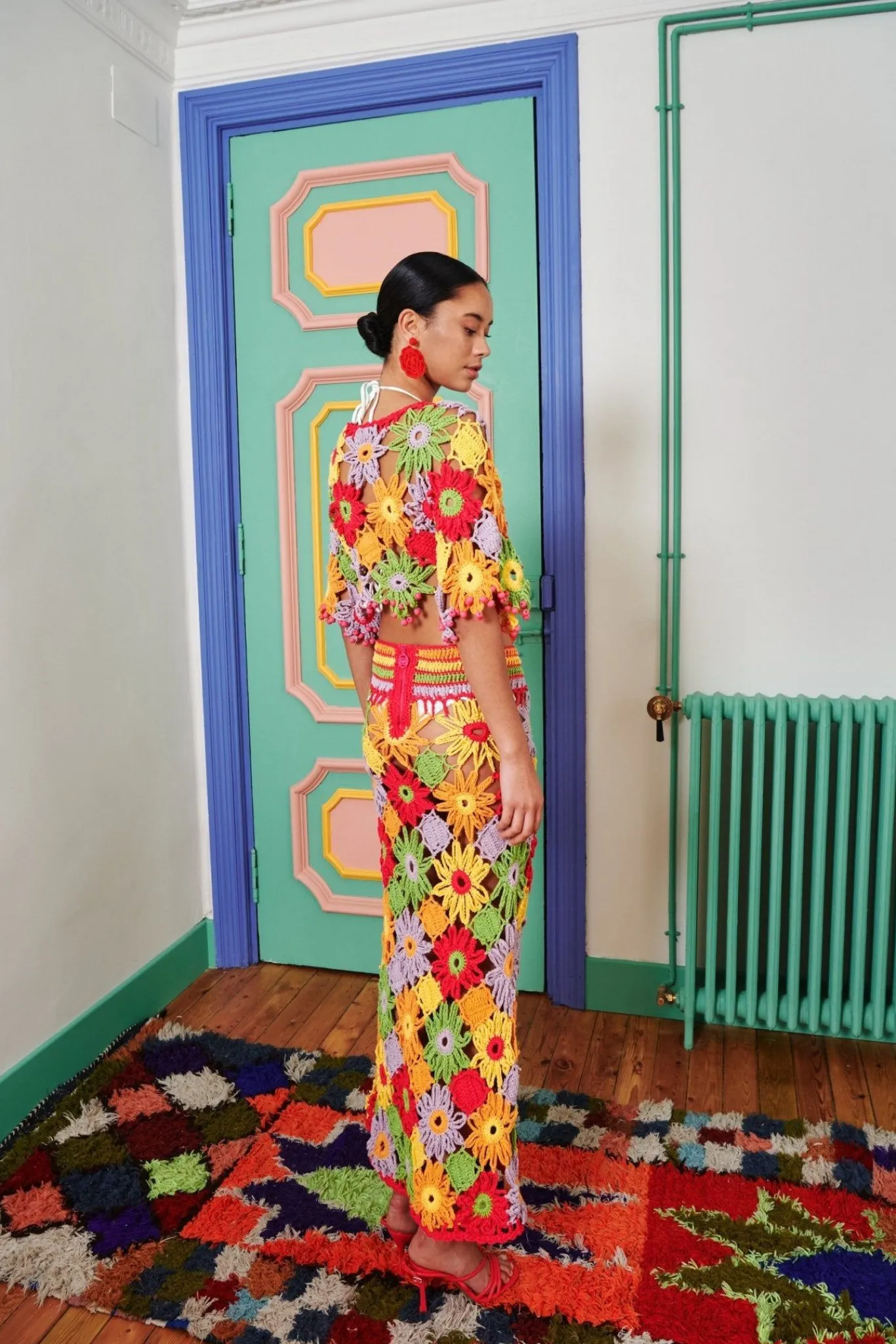 Celia B Dover Skirt Multi Hot