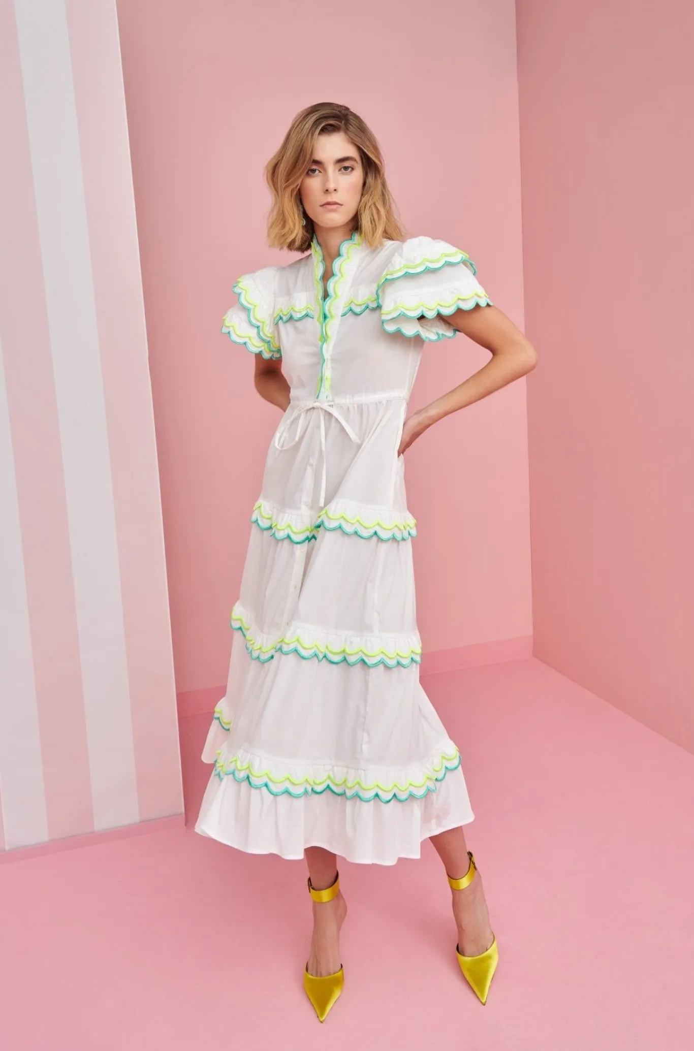 Celia B Eden Dress White Online
