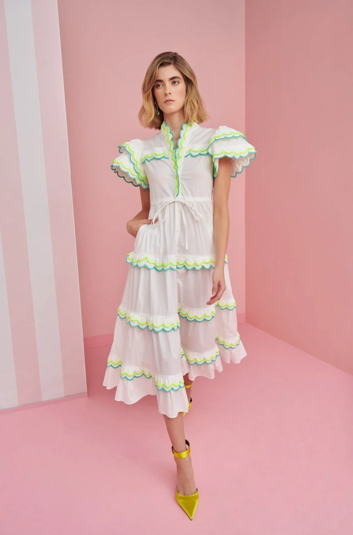 Celia B Eden Dress White Online