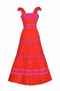 Celia B Jade Dress Red Discount