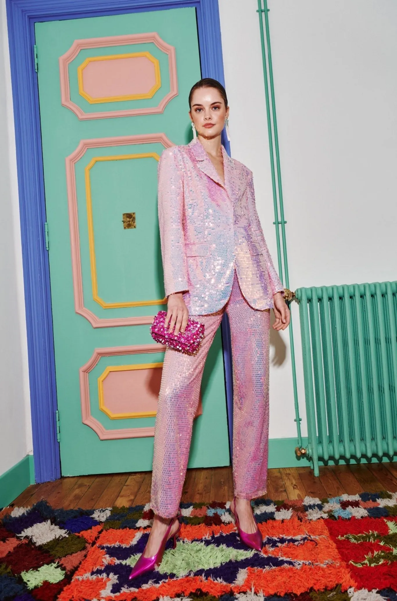 Celia B Kimbazi Pants Pink Clearance