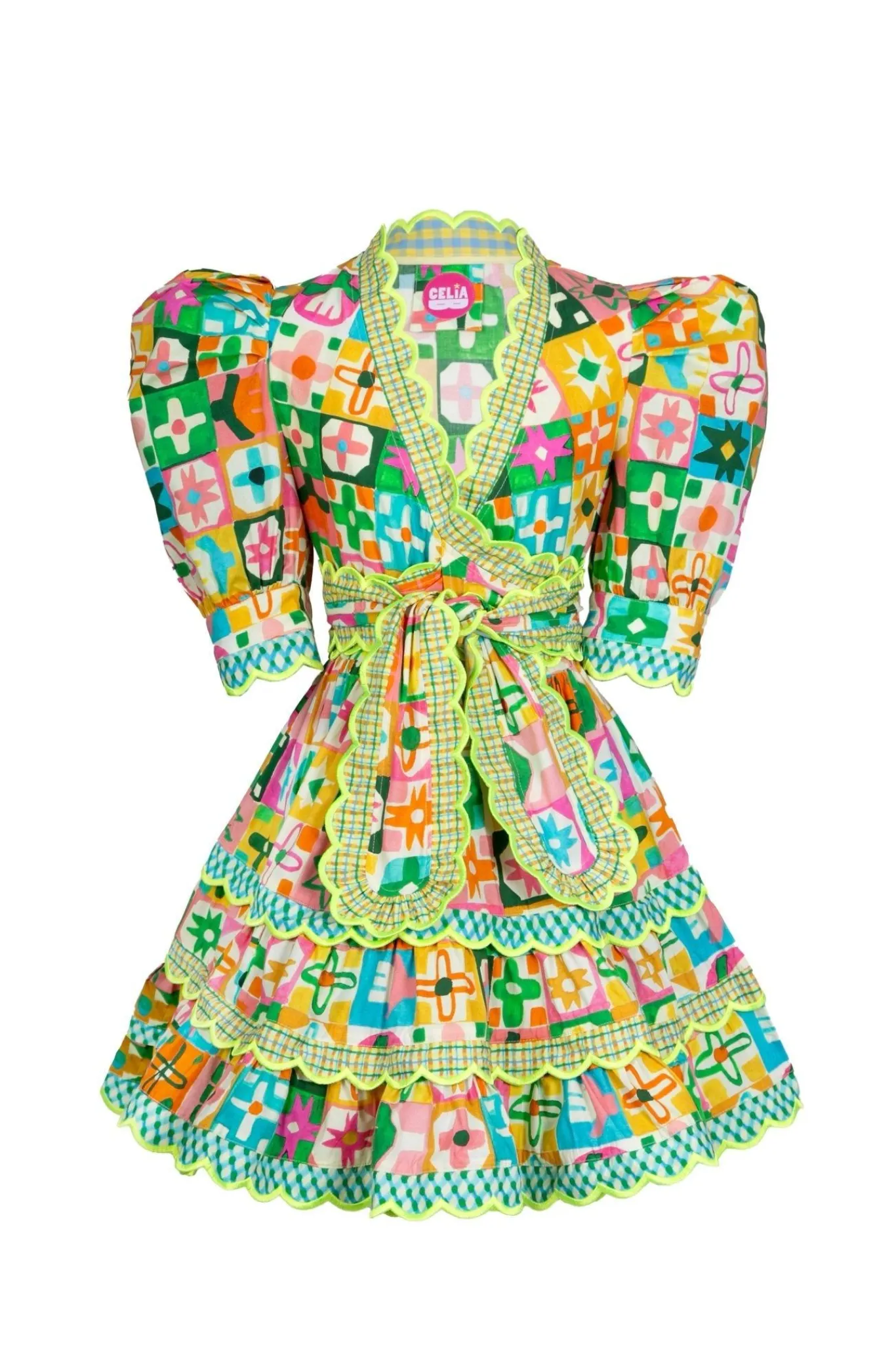 Celia B Oden Dress Multi New